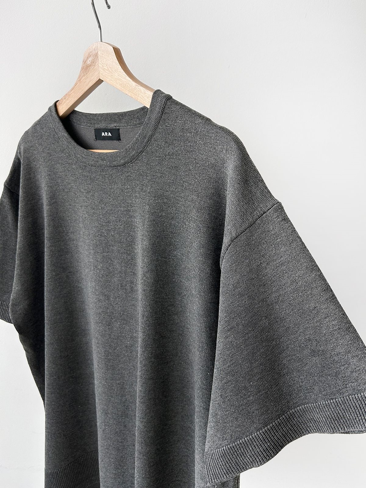 ニットラウンドネックドローストリングスリットウエストゴム半袖セットアップ | 詳細画像39