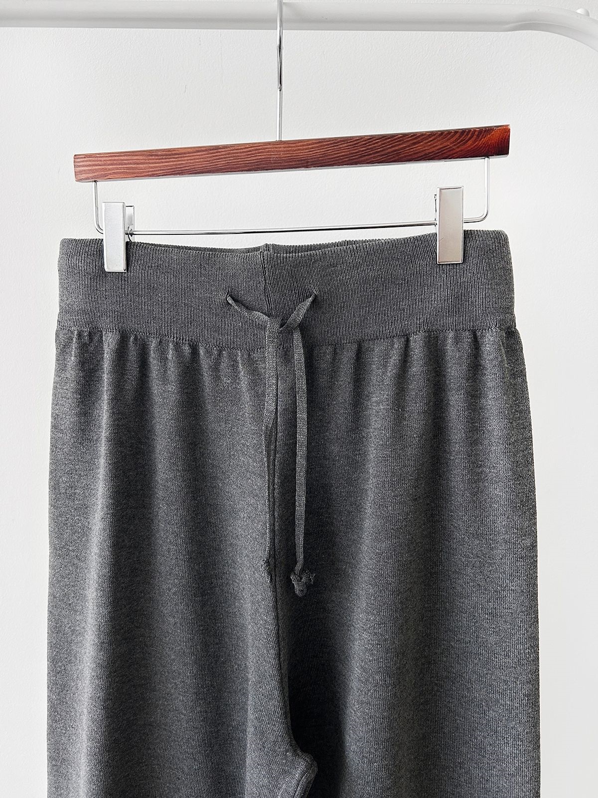 ニットラウンドネックドローストリングスリットウエストゴム半袖セットアップ | 詳細画像41