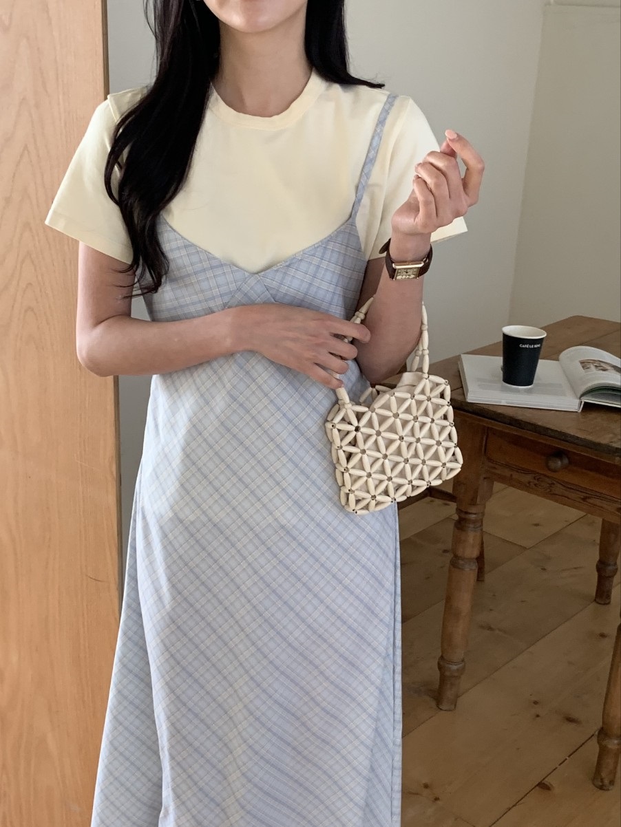 ロングチェックビスチェワンピース | 詳細画像9