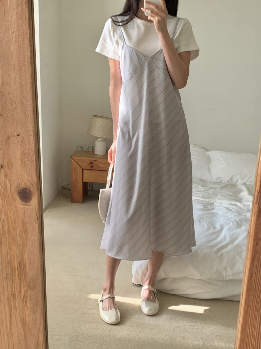 ロングチェックビスチェワンピース | 詳細画像11