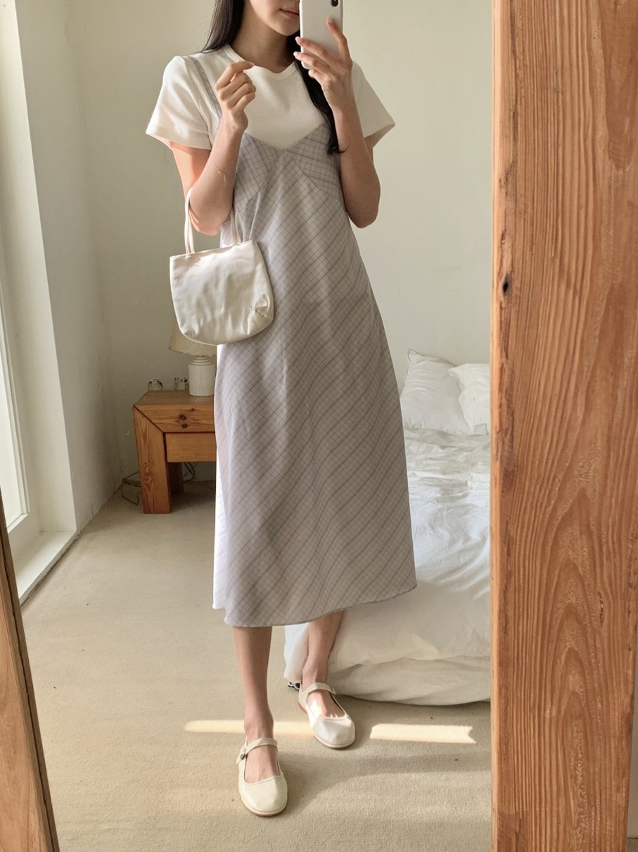 ロングチェックビスチェワンピース | 詳細画像16