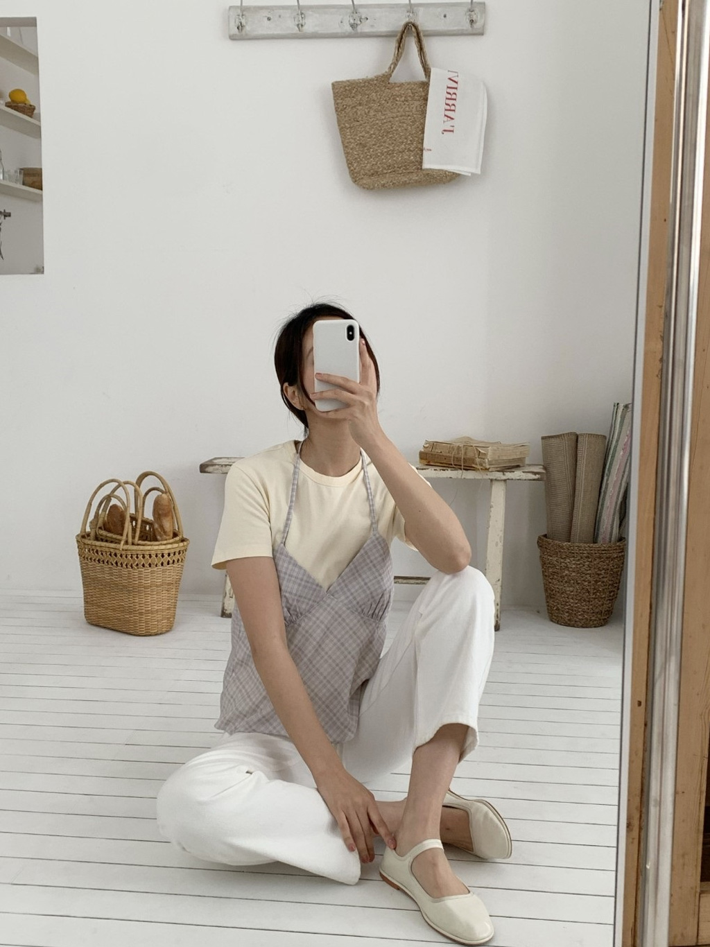 ホルターネックギャザーバックリボンチェックビスチェ | 詳細画像20