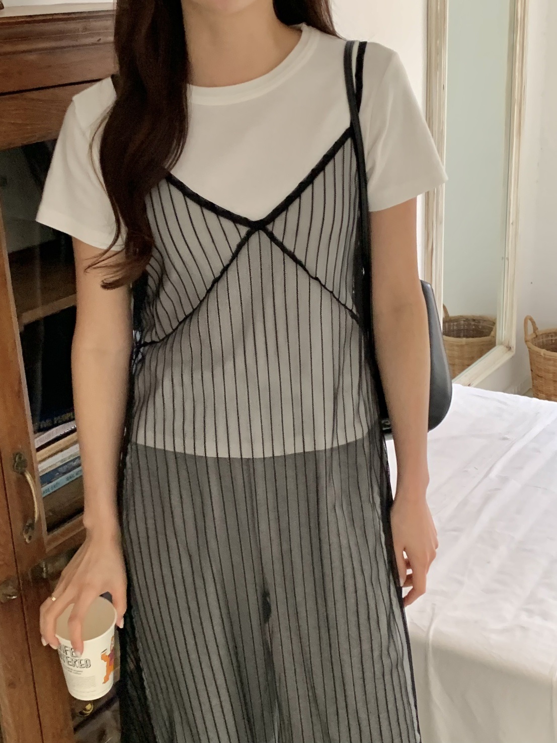 レイヤード風ストライプビスチェワンピース | 詳細画像11