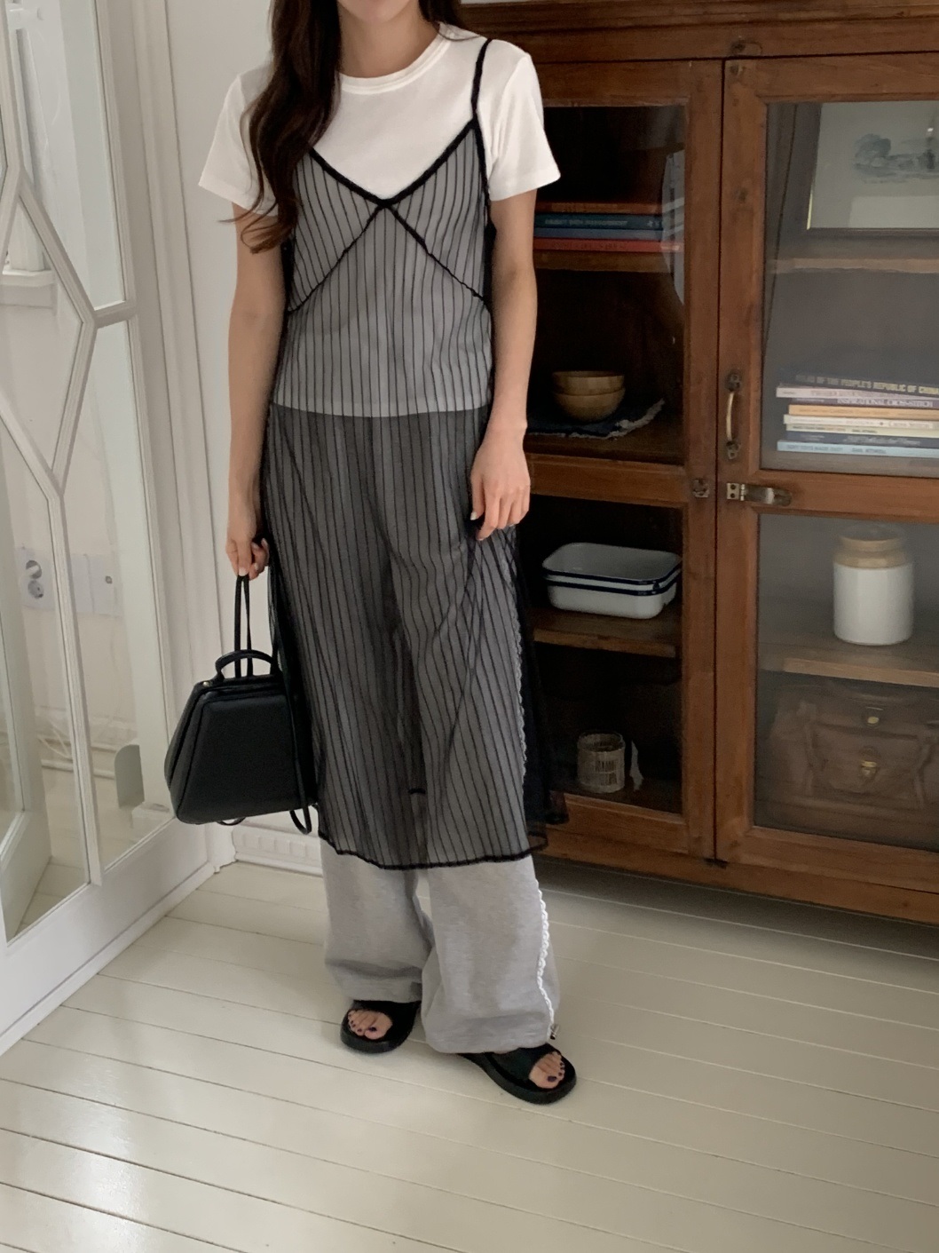 レイヤード風ストライプビスチェワンピース | 詳細画像17