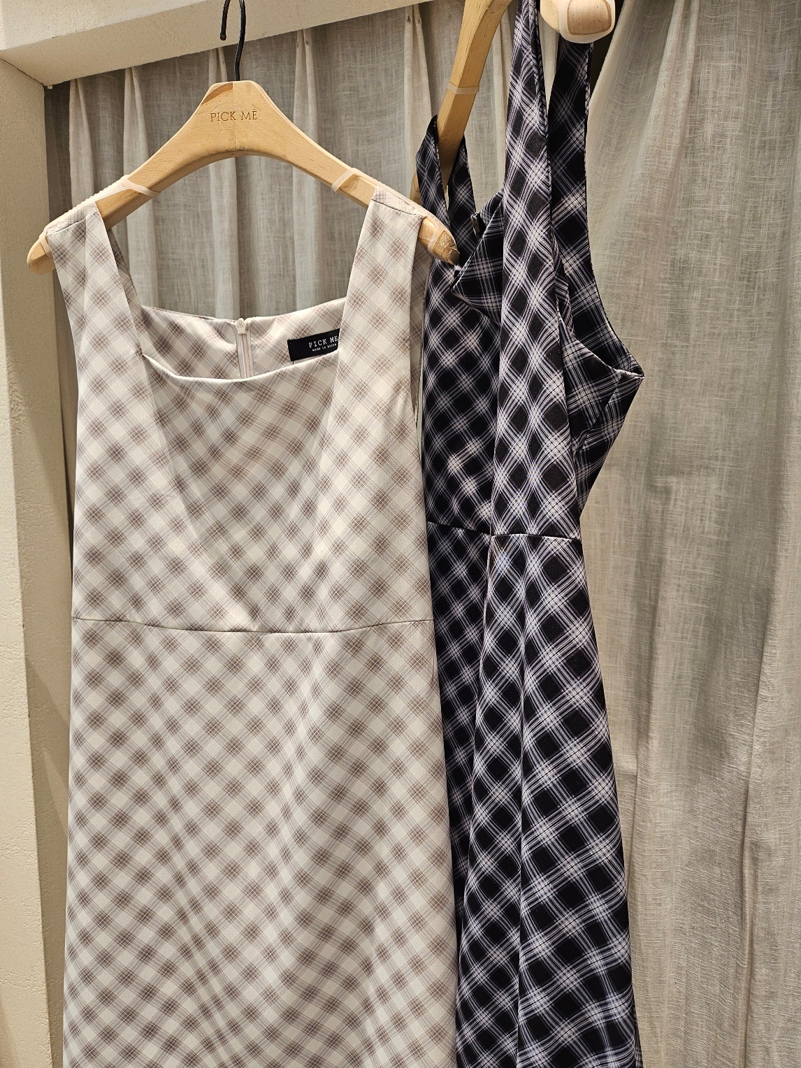 ロングバックリボンチェックノースリワンピース | 詳細画像21