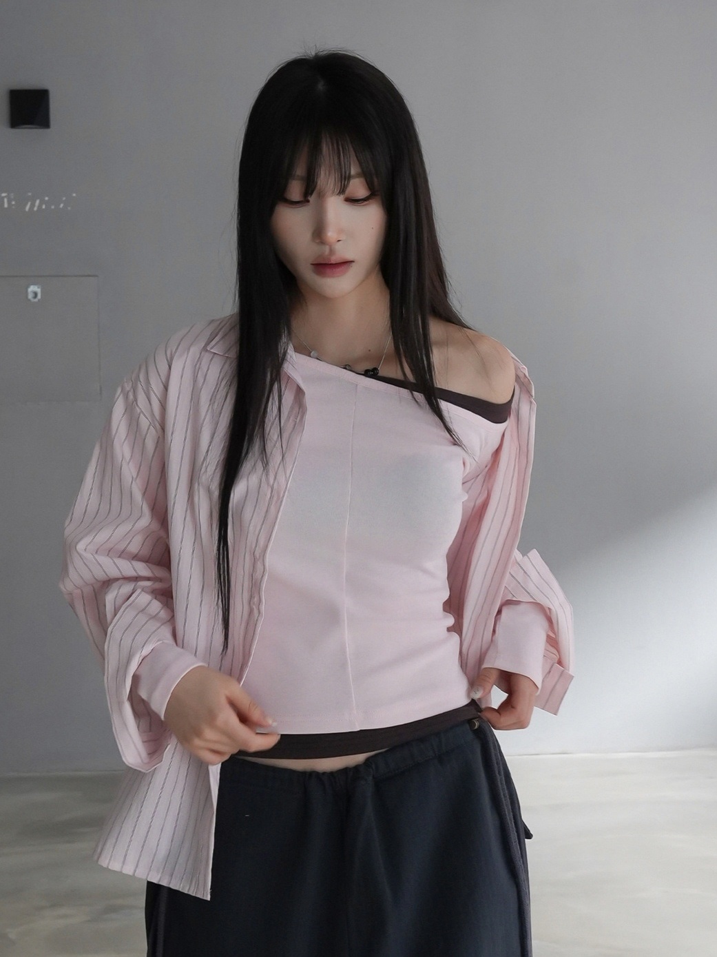 ワンポケットストライプシャツ | 詳細画像2