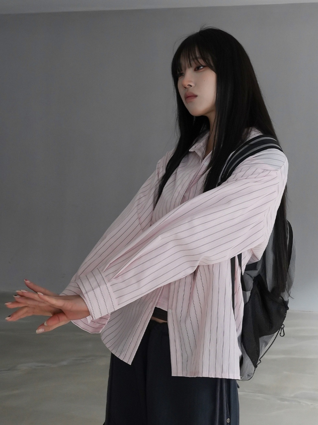 ワンポケットストライプシャツ | 詳細画像4