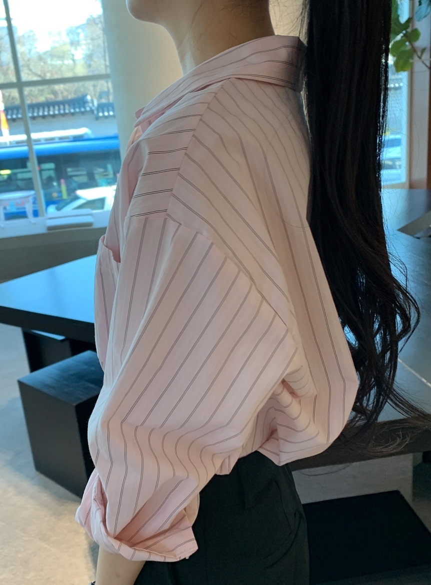 ワンポケットストライプシャツ | 詳細画像6