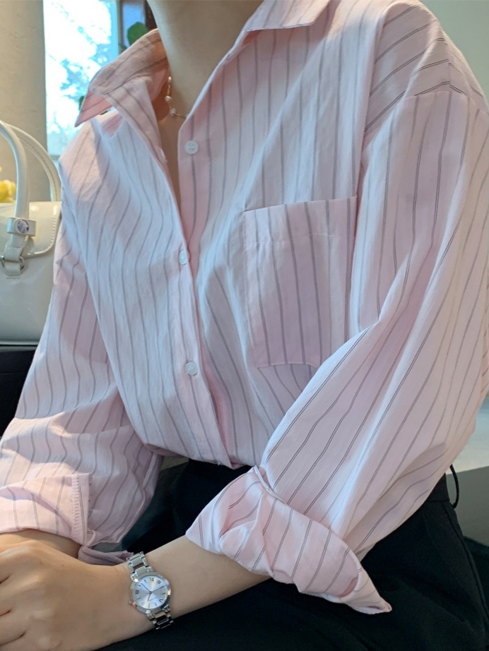 ワンポケットストライプシャツ | 詳細画像8