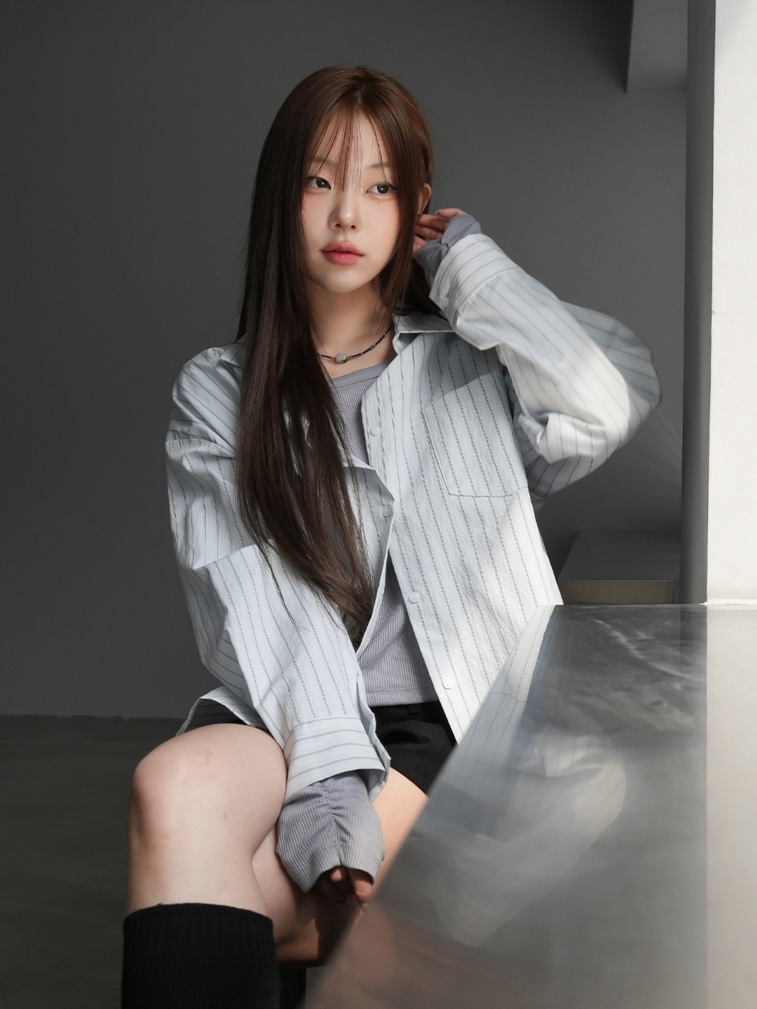 ワンポケットストライプシャツ | 詳細画像11