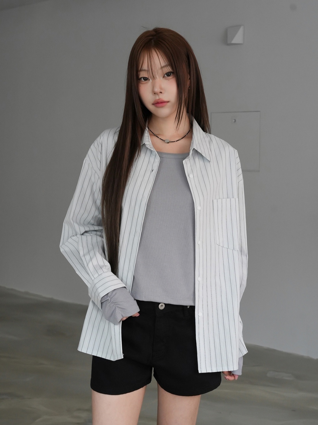 ワンポケットストライプシャツ | 詳細画像14