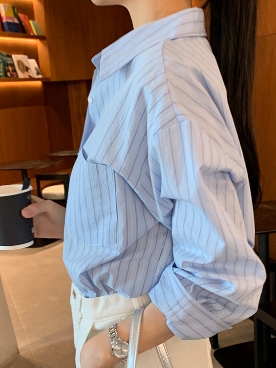 ワンポケットストライプシャツ | 詳細画像15