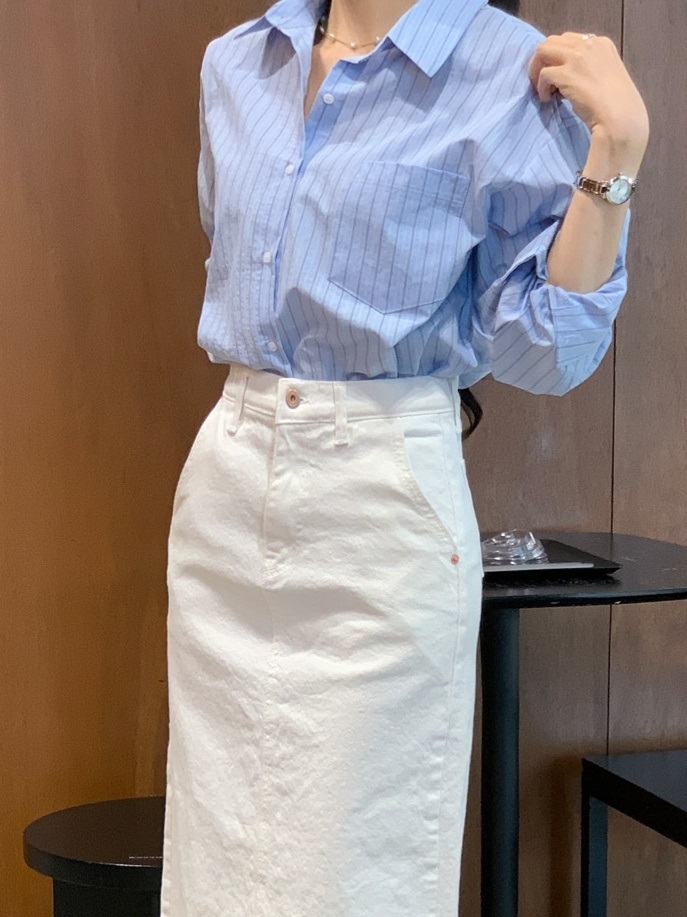 ワンポケットストライプシャツ | 詳細画像16