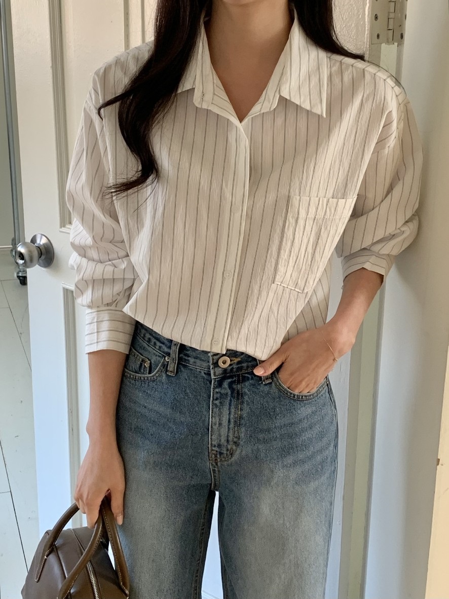 ワンポケットストライプシャツ | 詳細画像20