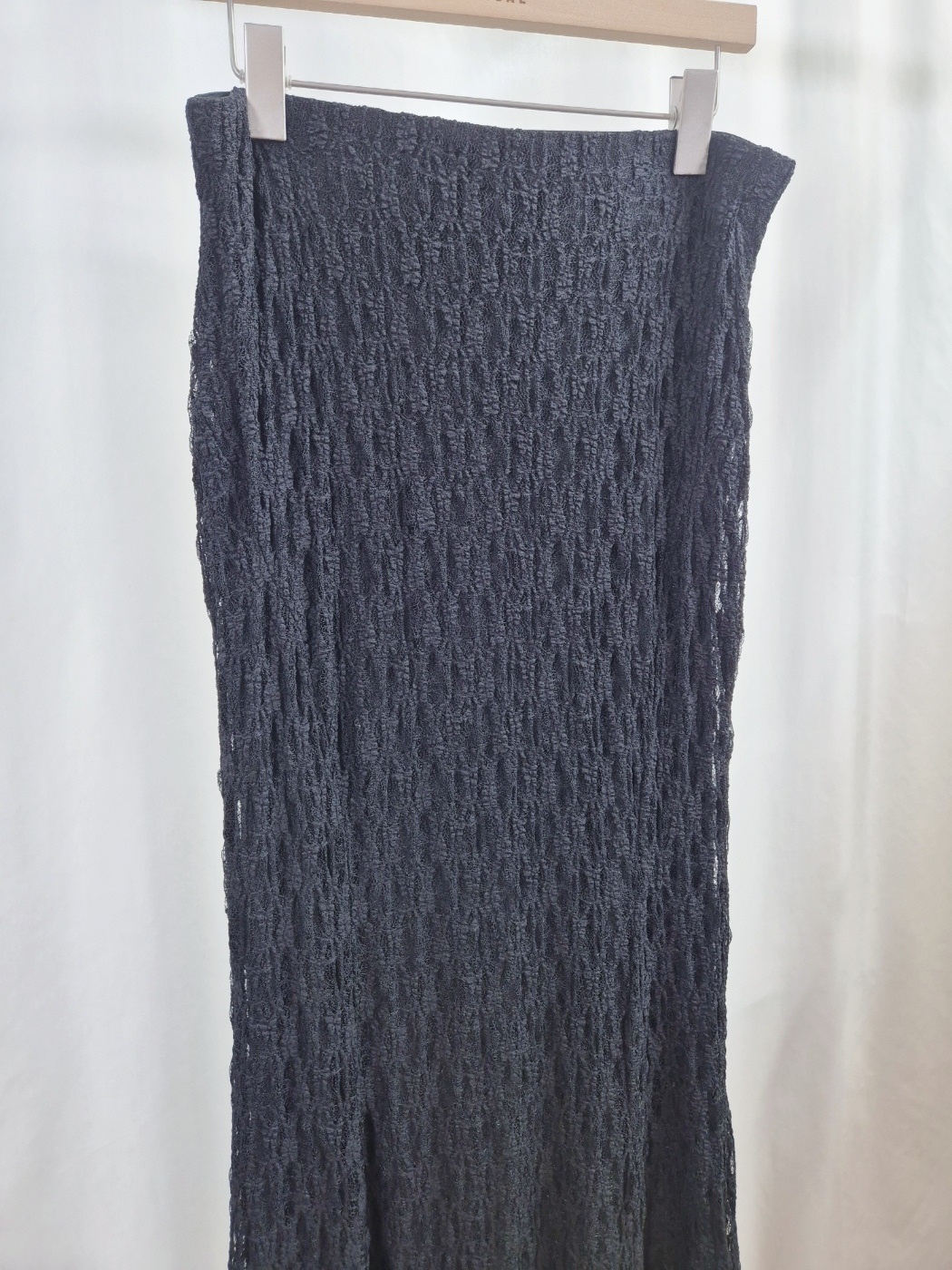 レースウエストゴムロングAラインスカート | 詳細画像7