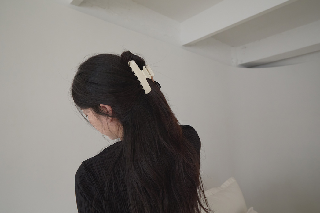 ベーシック無地バンスクリップオールシーズン | 詳細画像4