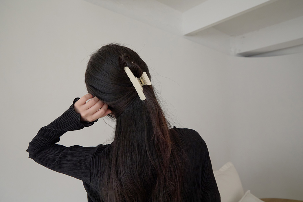 ベーシック無地バンスクリップオールシーズン | 詳細画像5