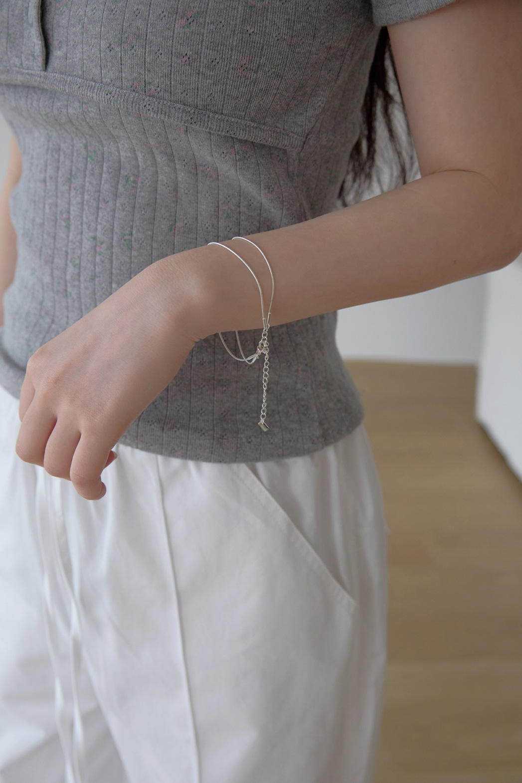 ベーシック無地ブレスレットオールシーズン | 詳細画像6