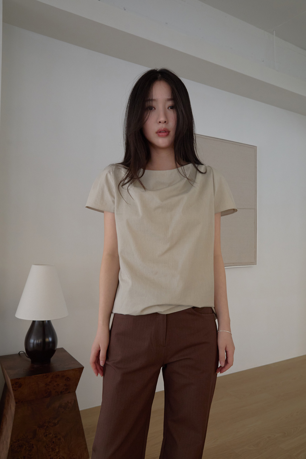 コットンポケットベーシックブーツカットストライプパンツオールシーズン | 詳細画像20