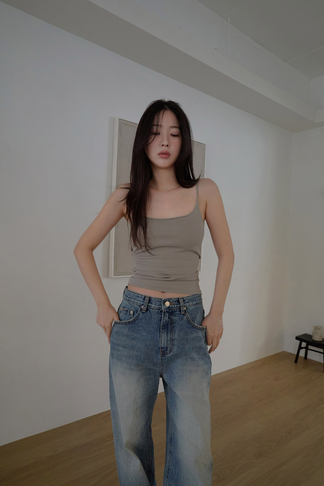 ナイロンUネックスリム無地ニットオールシーズン | 詳細画像5