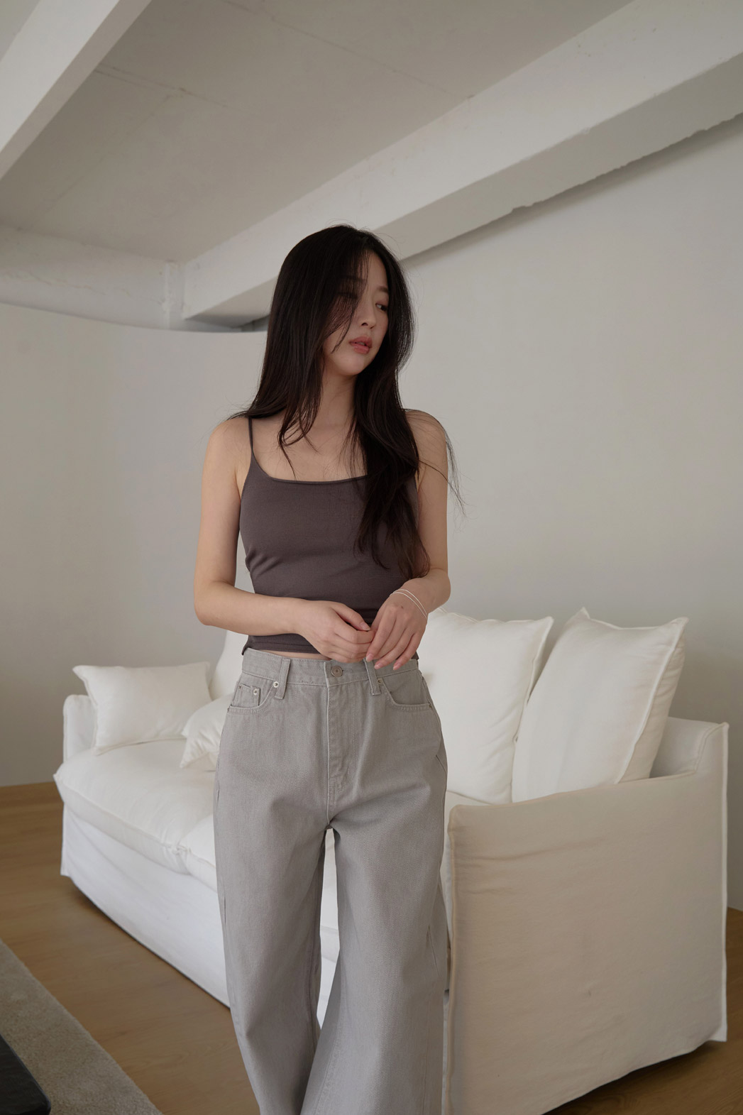 ナイロンUネックスリム無地ニットオールシーズン | 詳細画像19