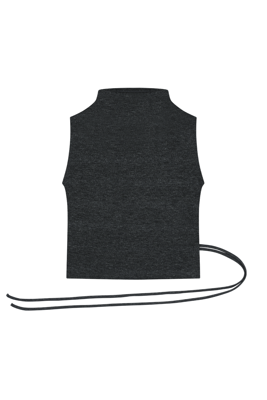 ベルベットストレッチベロアストラップハイネックスリム無地ノースリーブオールシーズン | 詳細画像16