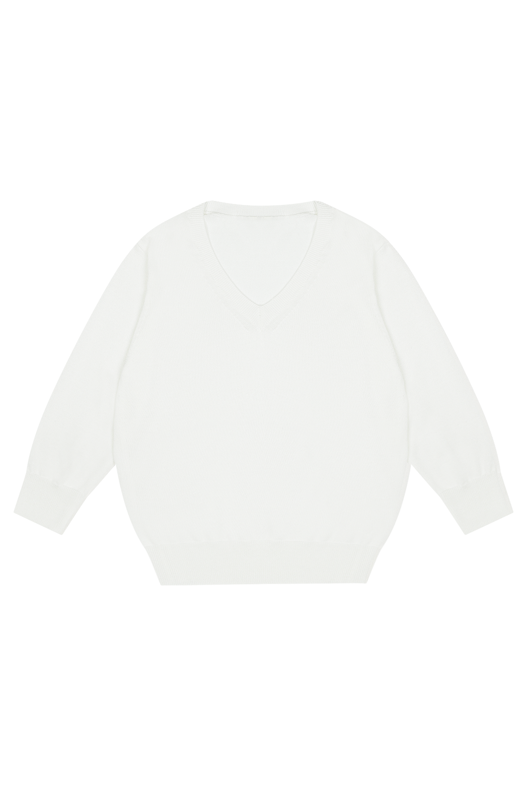 コットンVネックベーシック7分袖無地ニットオールシーズン | 詳細画像16