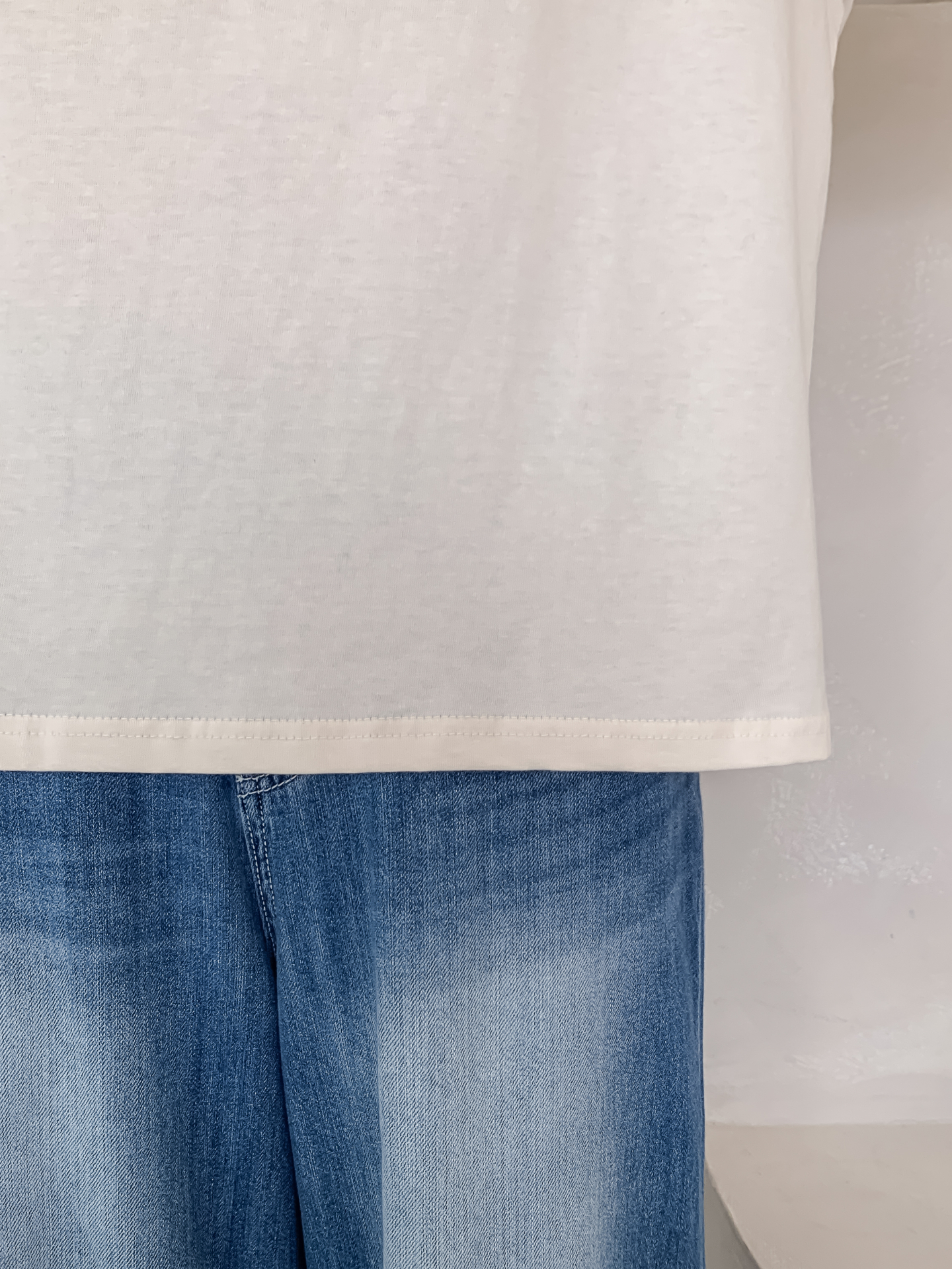 コットンラウンドネックラグランルーズ半袖プリントボーダーTシャツ | 詳細画像13