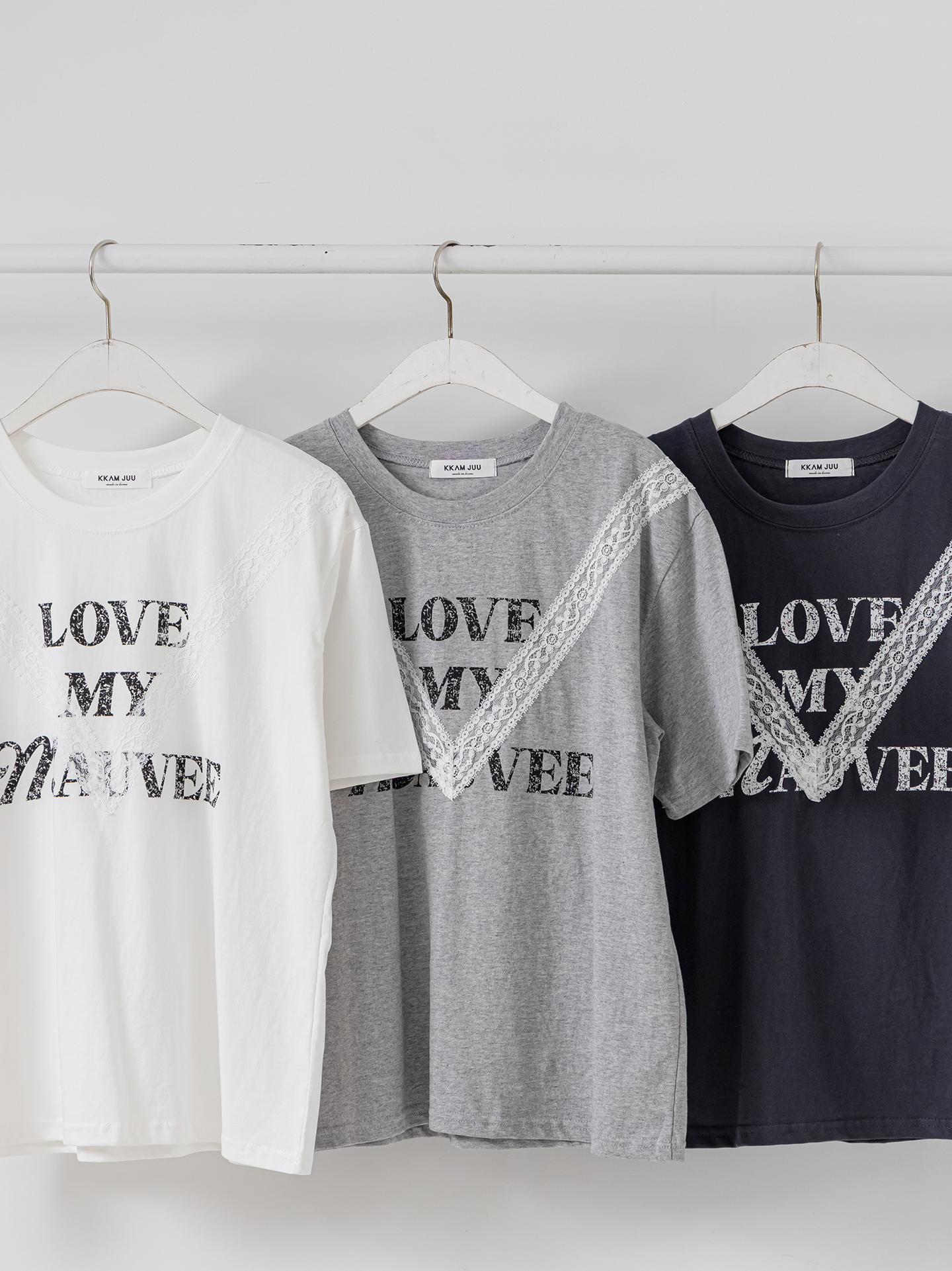 ラウンドネック半袖レタリングレースTシャツ | 詳細画像33