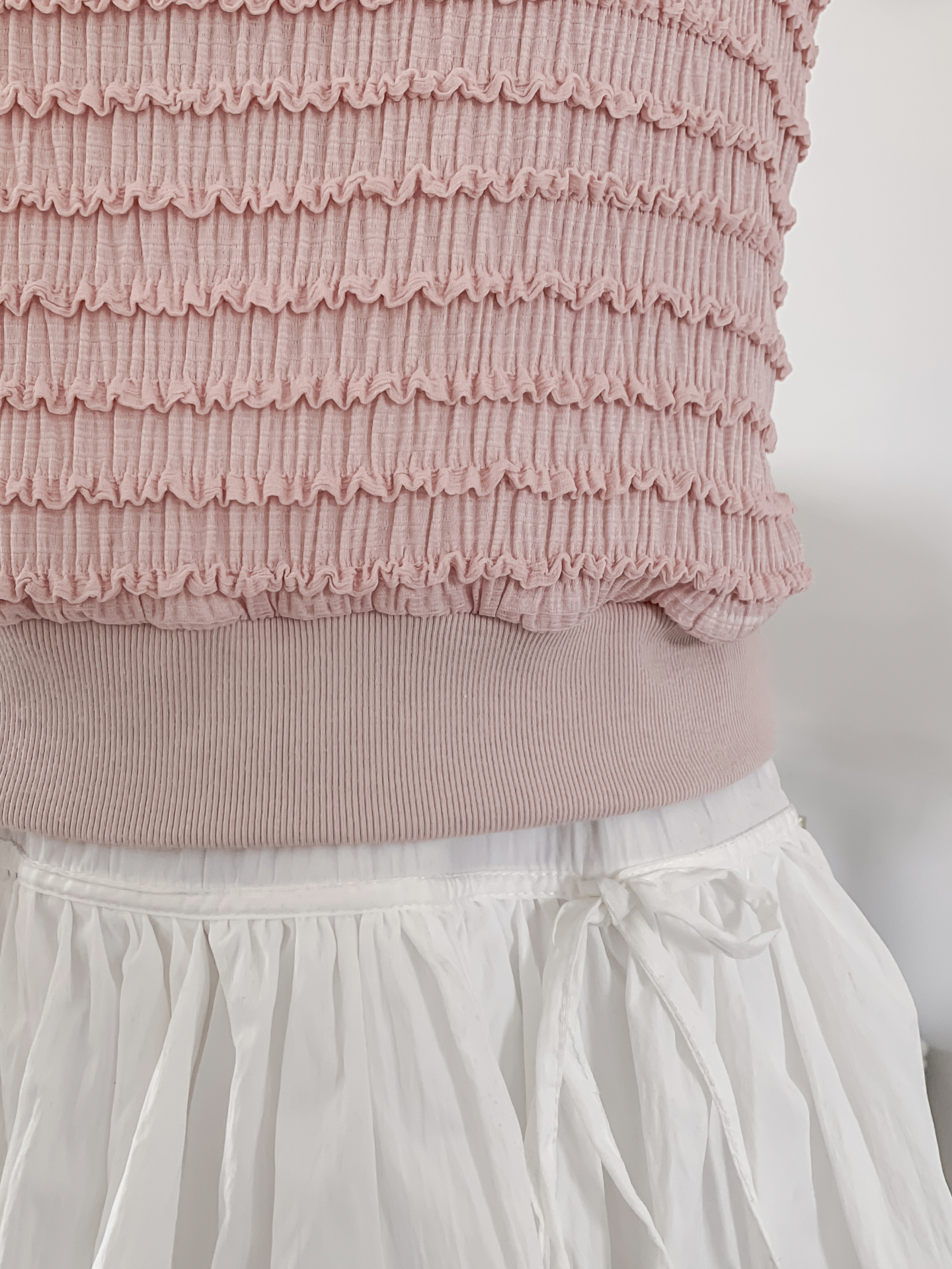 ラウンドネックシャーリングルーズ半袖ブラウス | 詳細画像13