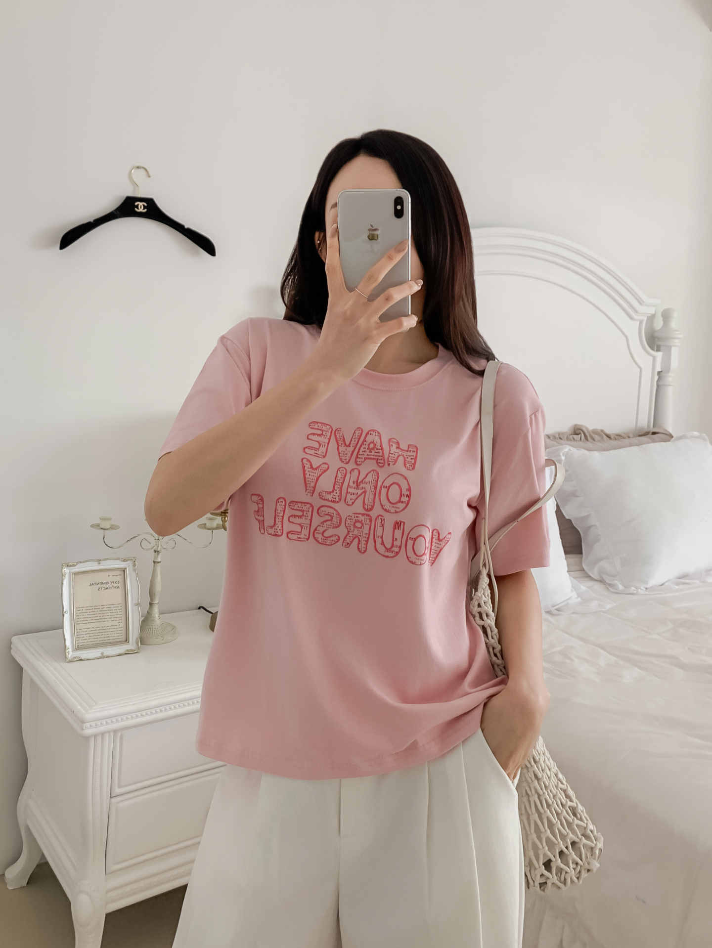 ラウンドネック半袖レタリングTシャツ | 詳細画像31