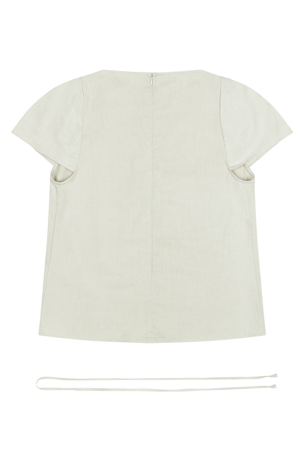 コットンストラップ半袖ギャザー無地ブラウス春夏秋 | 詳細画像23