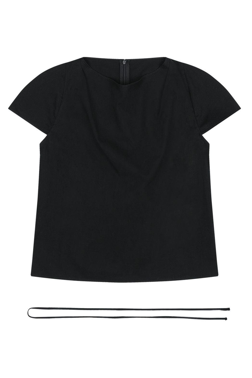 コットンストラップ半袖ギャザー無地ブラウス春夏秋 | 詳細画像24