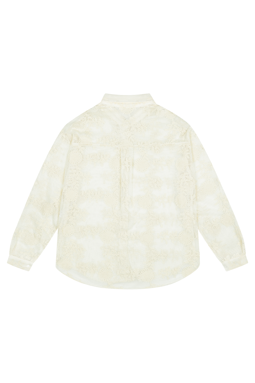 ベロアコットンボタンカラーオーバーサイズクロシェシャツ春夏秋 | 詳細画像19