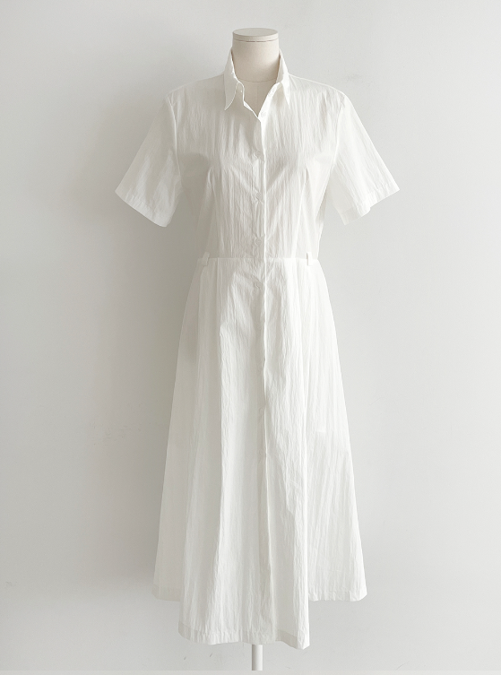 ボタンカラーロング長袖ワンピースベルト付 | 詳細画像18