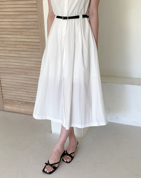 ボタンカラーロング長袖ワンピースベルト付 | 詳細画像16