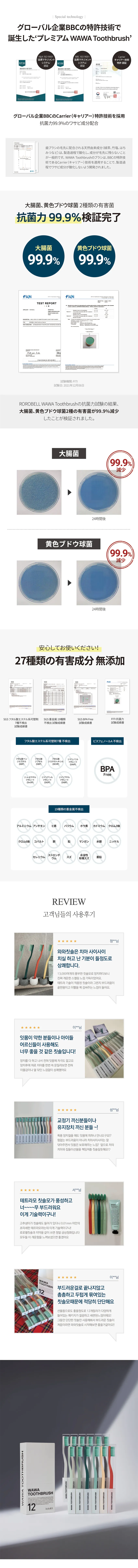 [ロロベル] ワワ歯ブラシ (12ea) | 詳細画像4