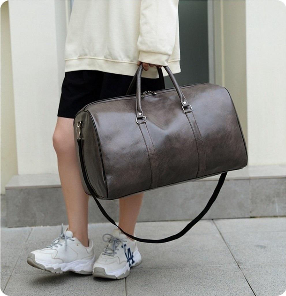 レザー調ショルダーバッグトートバッグ2WAYストラップセット(バックルあり) | 詳細画像2