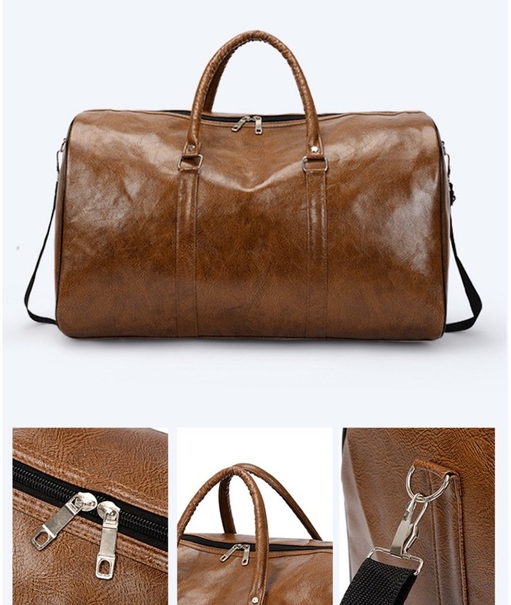 レザー調ショルダーバッグトートバッグ2WAYストラップセット(バックルあり) | 詳細画像10