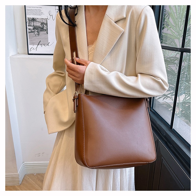 レザー調ショルダーバッグトートバッグショルダーバッグストラップ付2pc セット | 詳細画像9