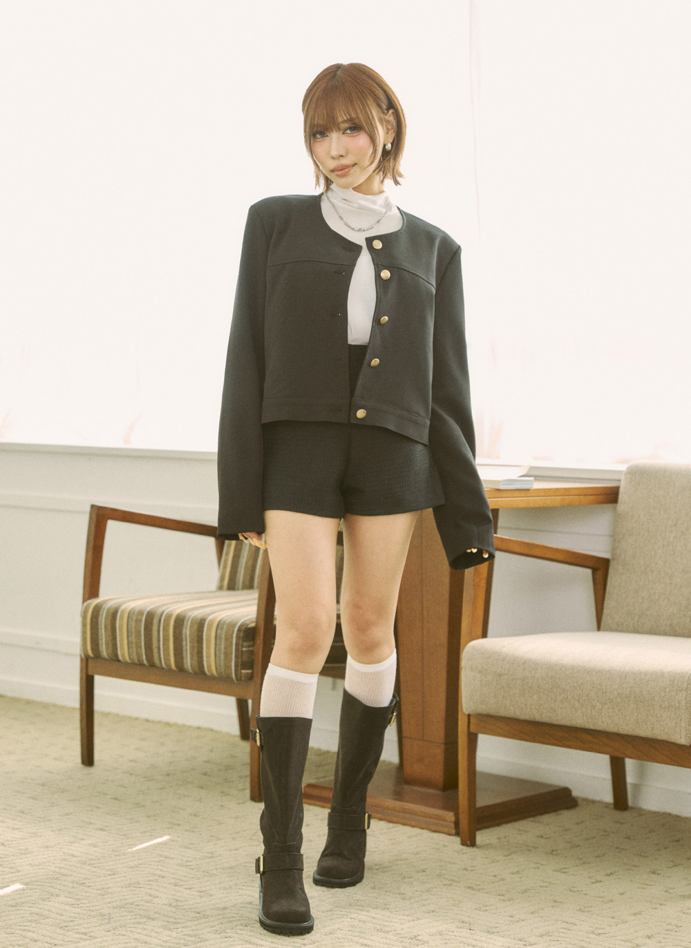 ツイードショートショートパンツ | DHOLIC | 詳細画像9