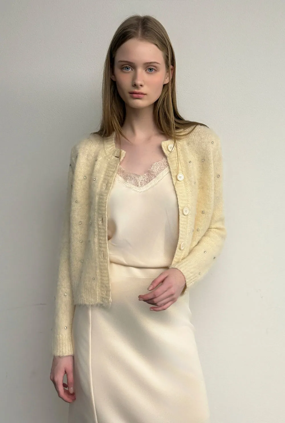 サテンレーススリムビスチェ | 詳細画像1