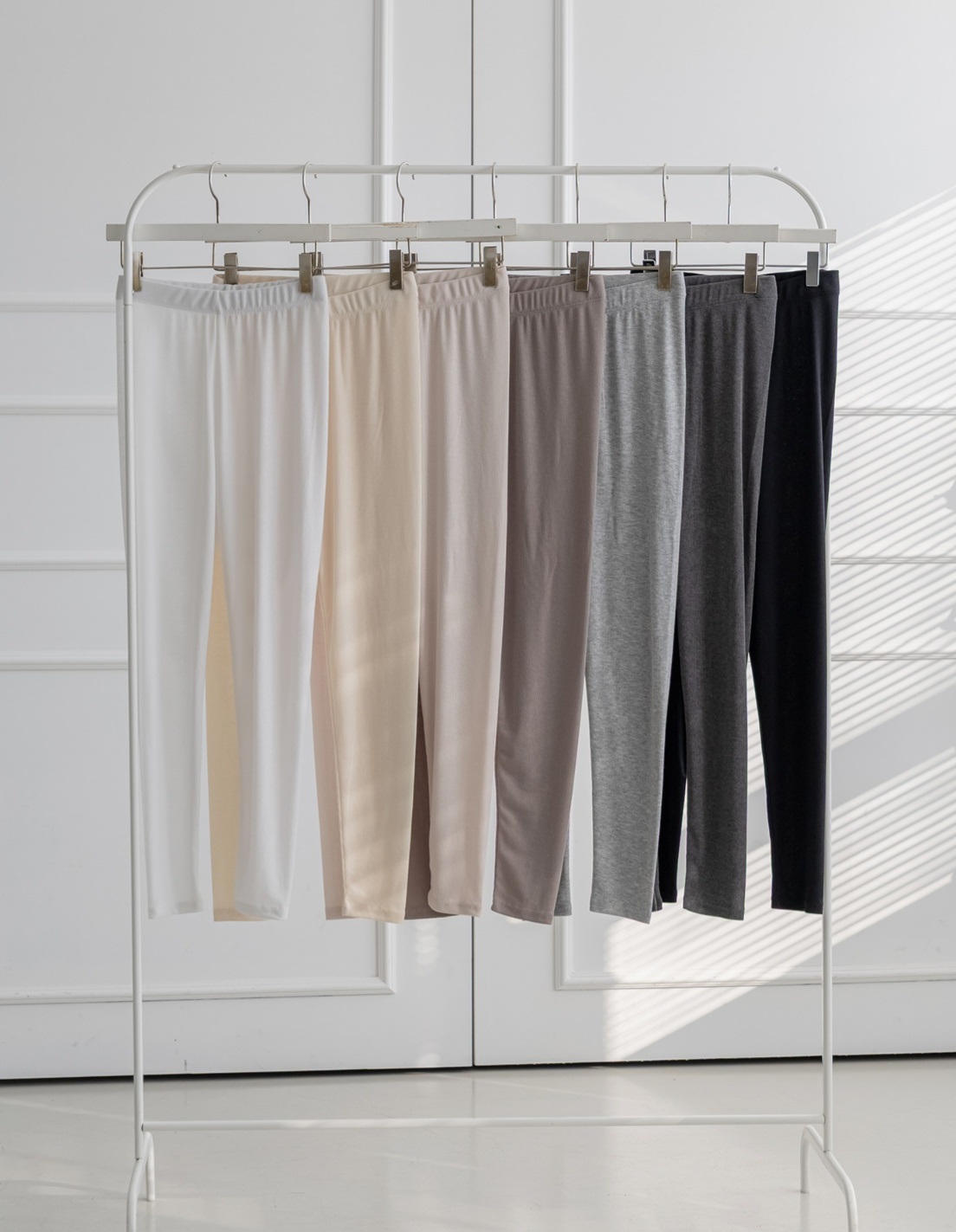 リブストレッチウエストゴムレギンス | 詳細画像2