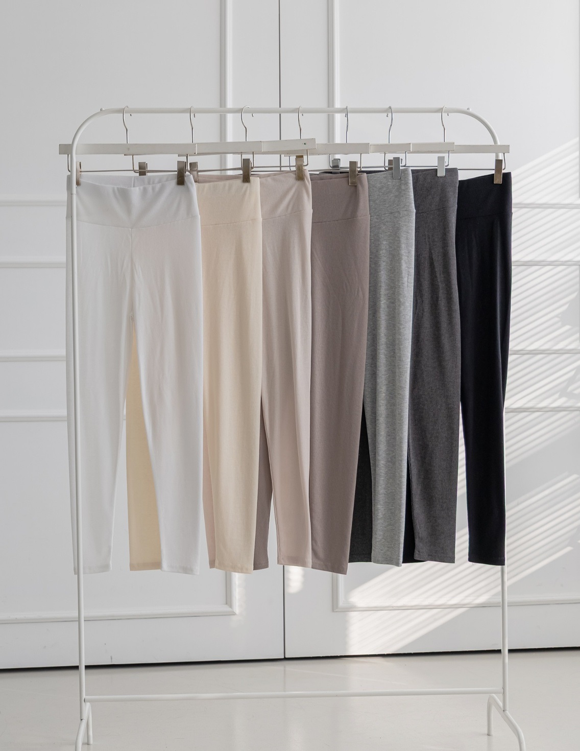 リブストレッチウエストゴムレギンス | 詳細画像2