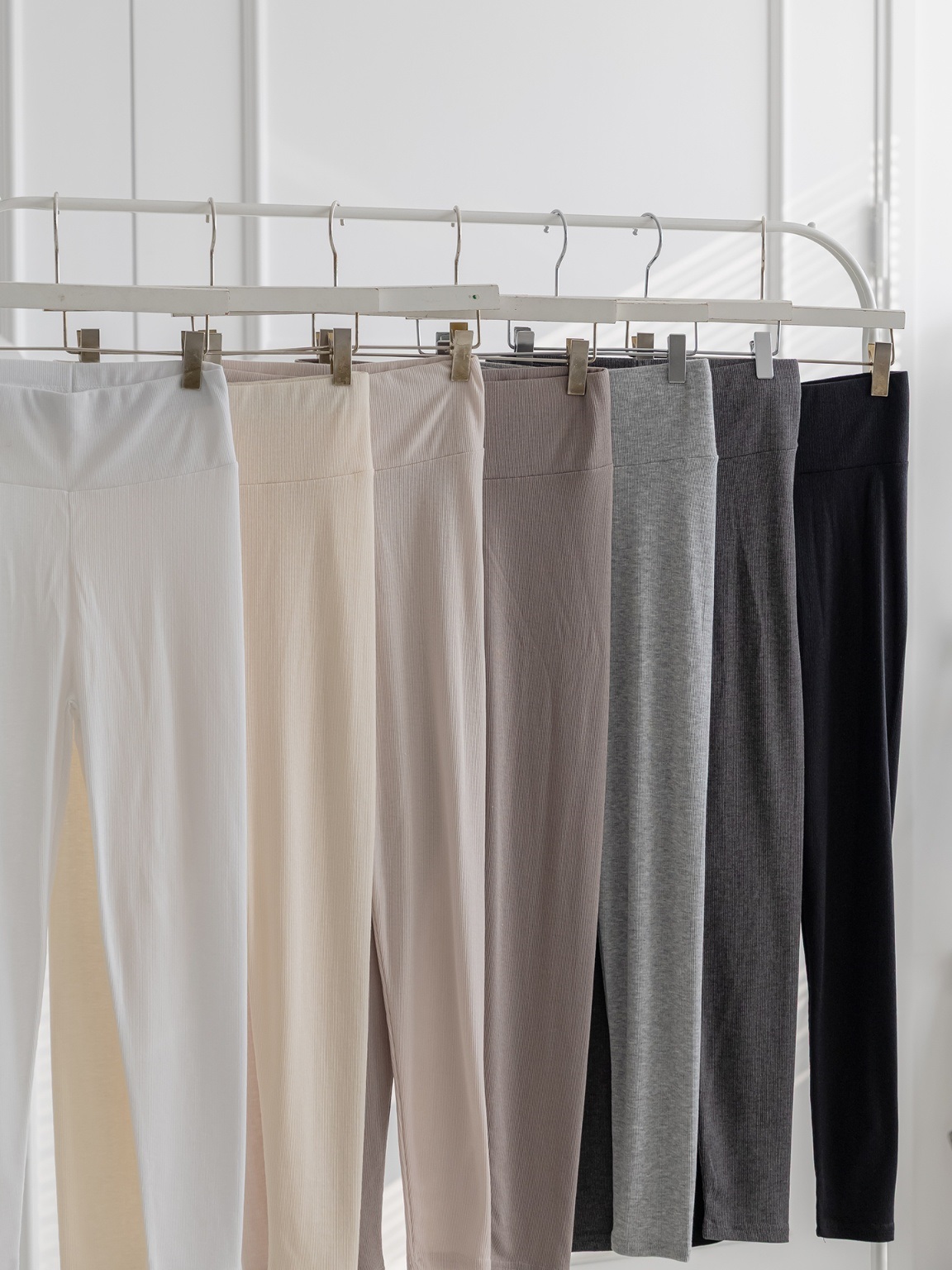 リブストレッチウエストゴムレギンス | 詳細画像19