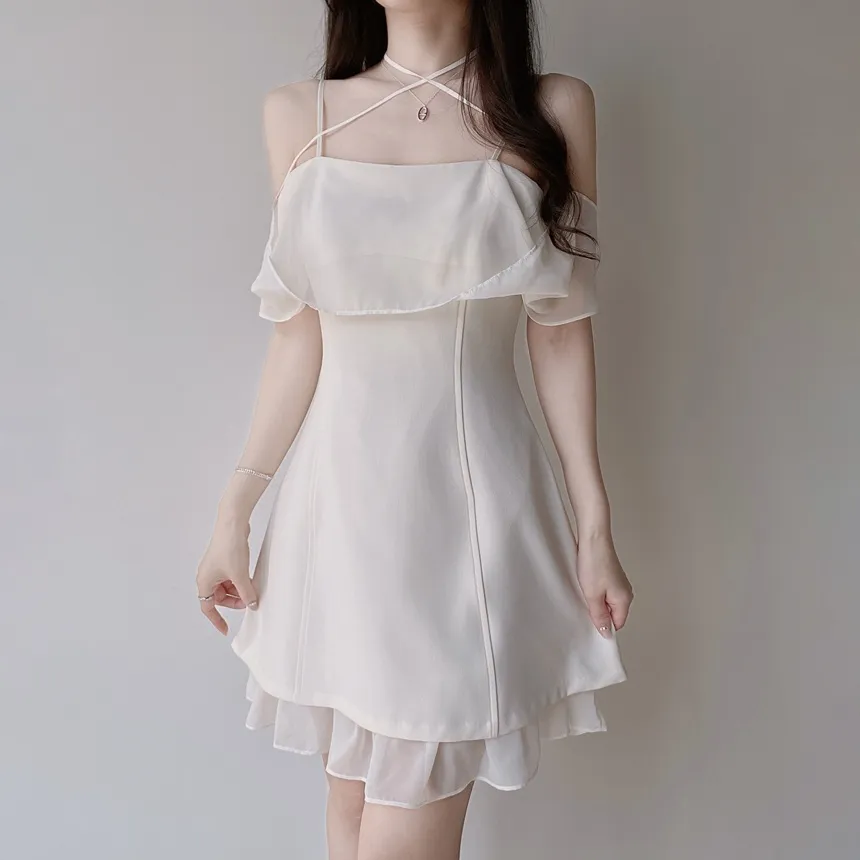 ストラップミニフリルワンピース | mirangmirang | 詳細画像13