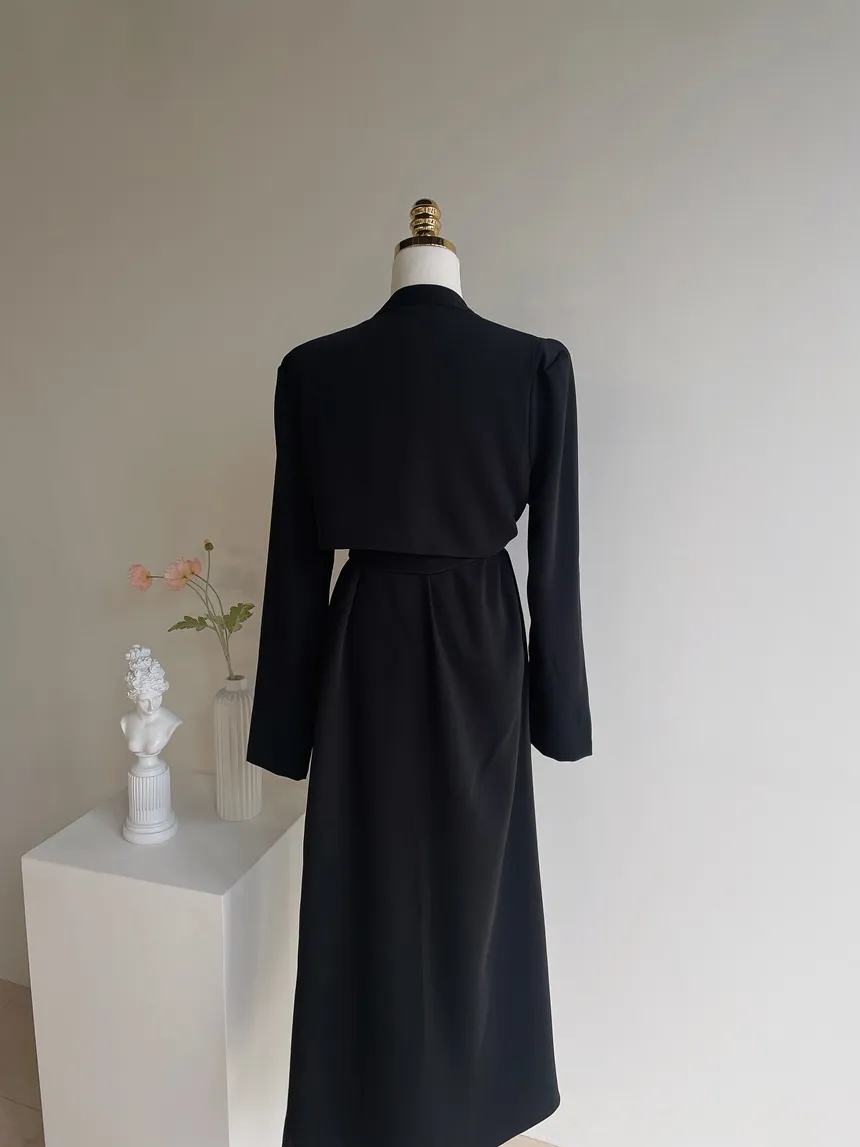 ロングフレア肩パッドトレンチコートストラップ付 | mirangmirang | 詳細画像42