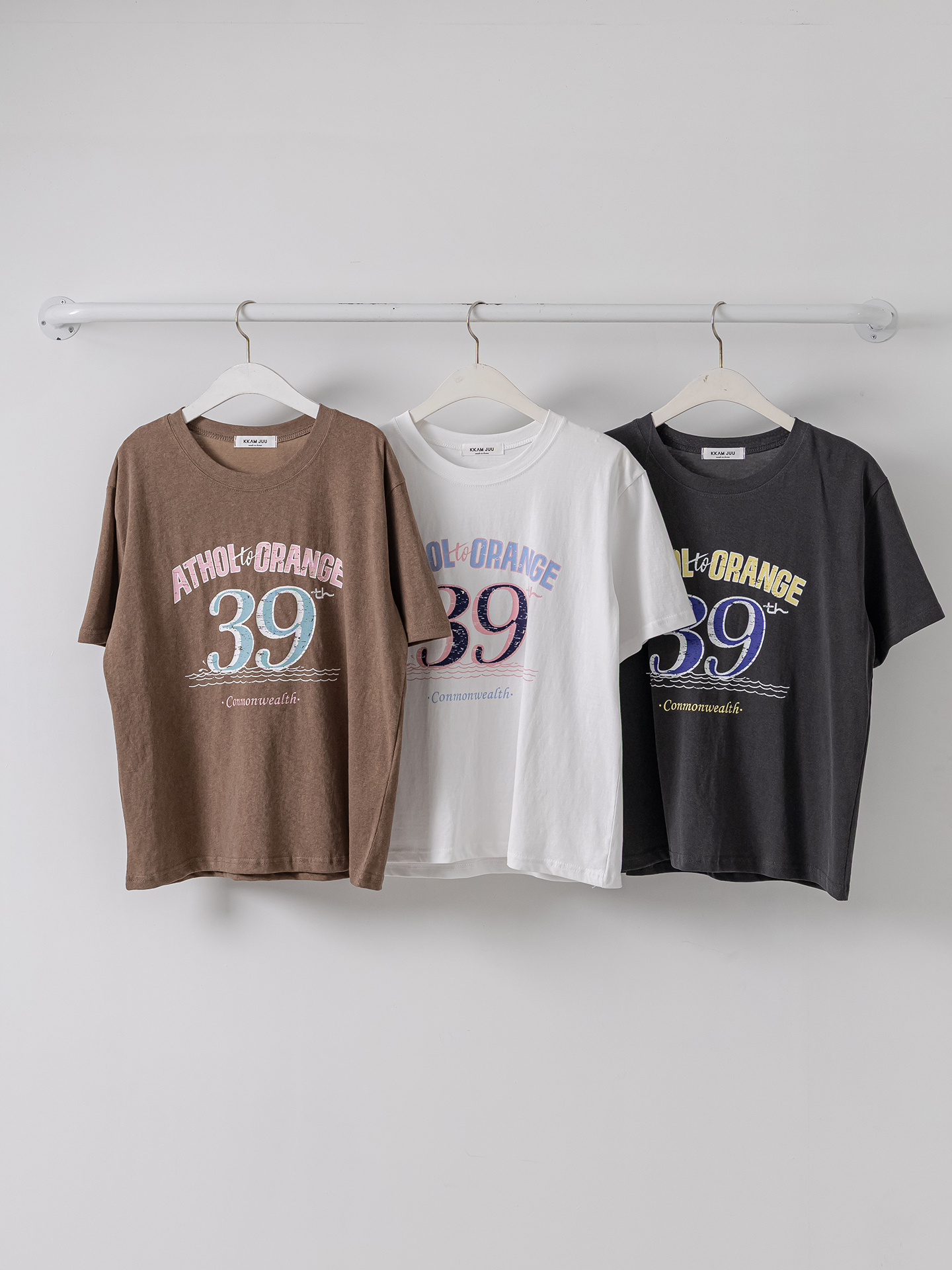 コットンラウンドネック半袖プリントTシャツ | 詳細画像2