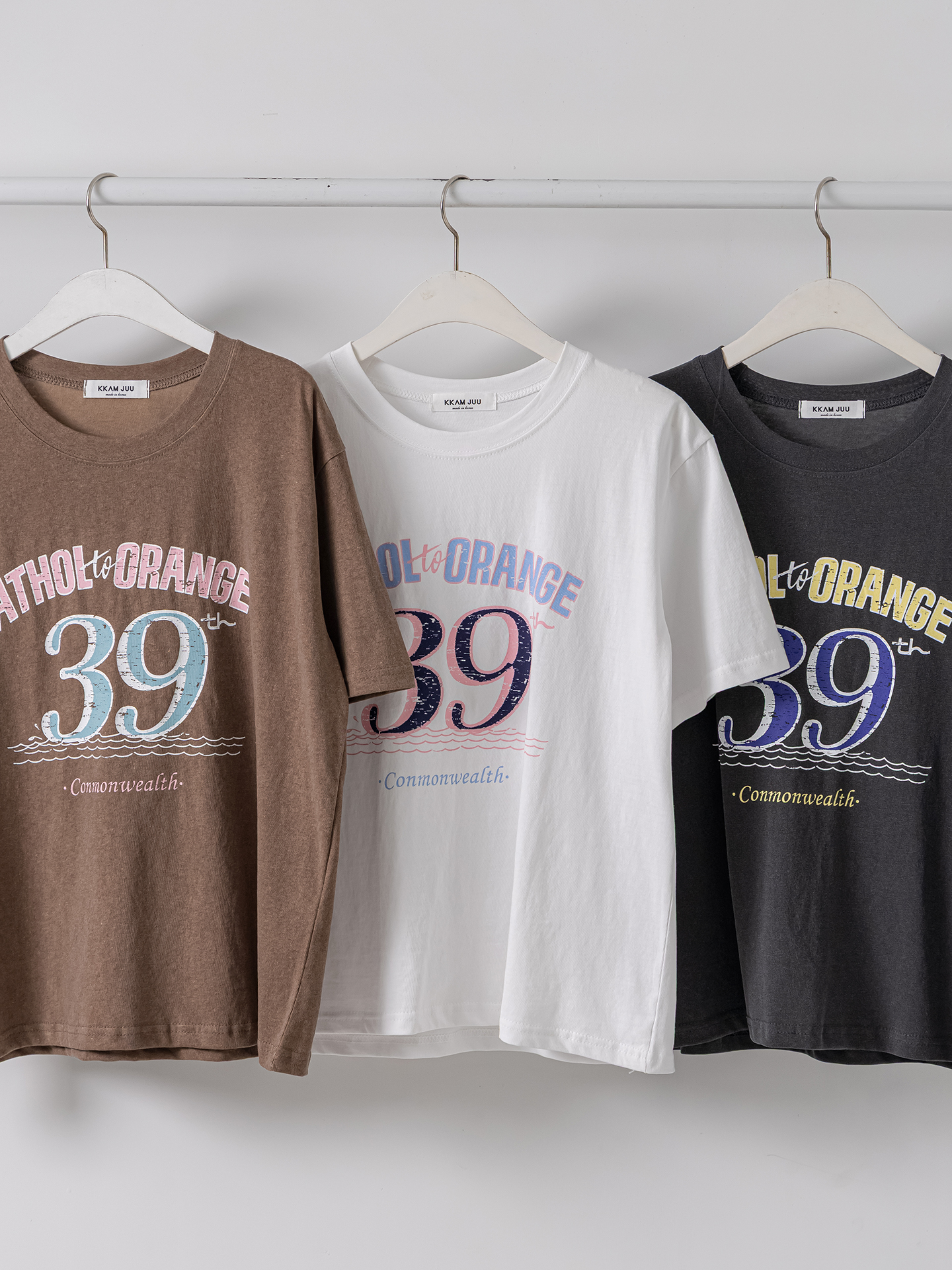 コットンラウンドネック半袖プリントTシャツ | 詳細画像3