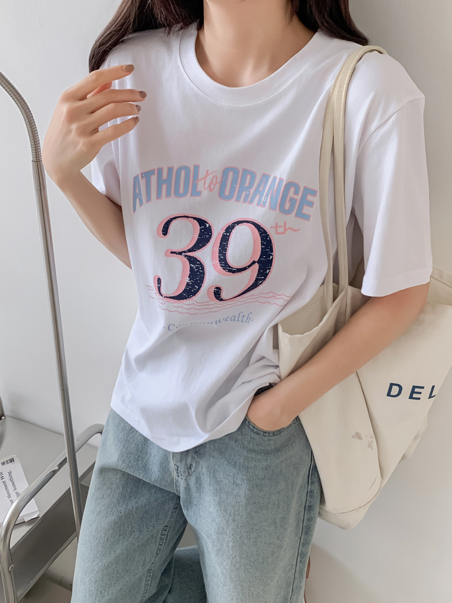 コットンラウンドネック半袖プリントTシャツ | 詳細画像21